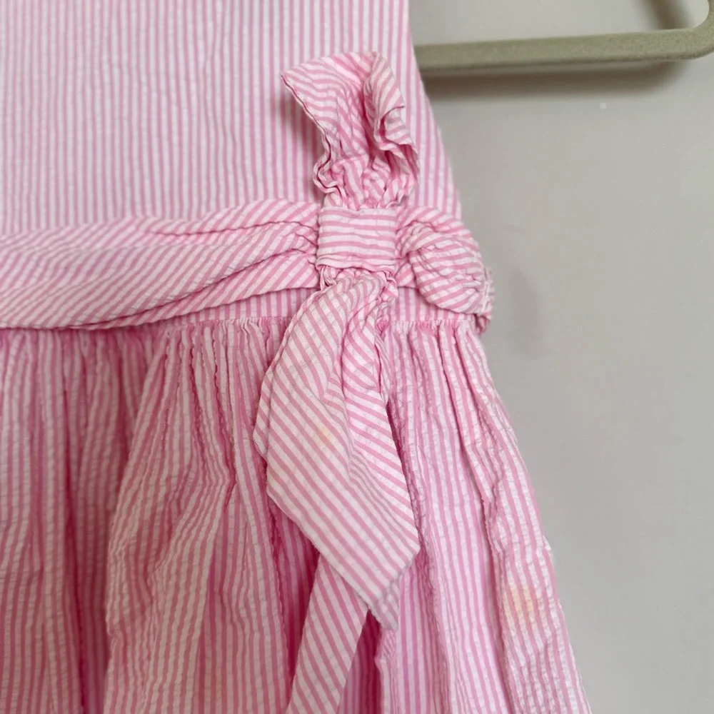 Ralph Lauren Girls Pink Seersucker Dress Size 4T